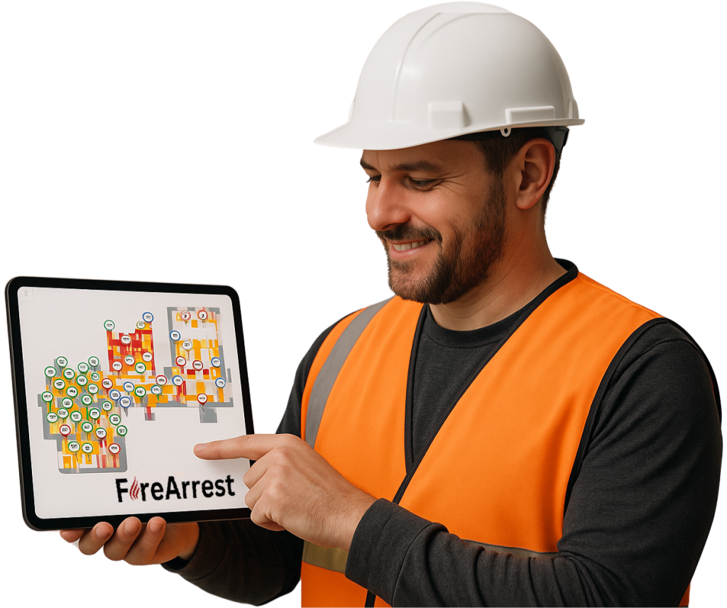 Fire Door Inspection Software FireArrest Displayed By Fire Operative